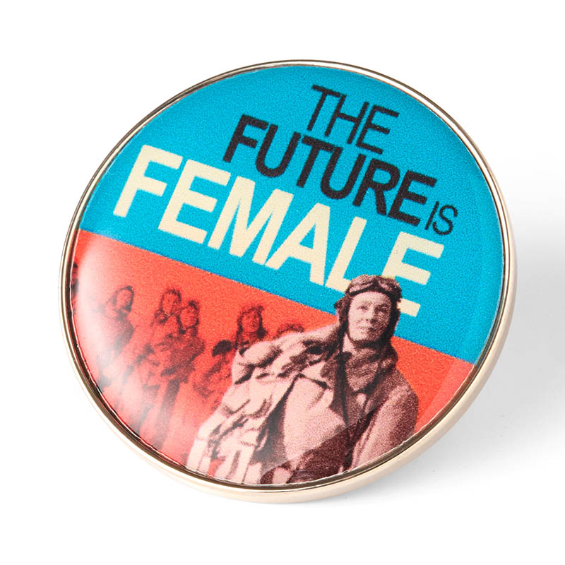 future is female ww2 second world war feminist mobilisation of women imperial war museums ATF pin badge main image
